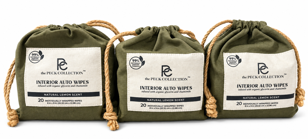 Interior Auto Wipes Bundle (3 Bags) | The Peck Collection